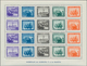 Spanien: 1938, Army And Navy Perforated And IMPERFORATED Miniature Sheets Numbered On Reverse, Mint - Cartas & Documentos