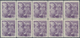 Spanien: 1939/1940, General Franco Definitives (‚Sanchez Toda‘) Complete Set Of 12 In Blocks Of Ten, - Lettres & Documents