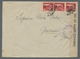 Triest - Julisch-Venetien (A.M.G.V.G.): 1945, Julisch-Venetia Cover With Strip Of Three Of The 5 Lir - Nuevos