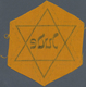 Thematik: Judaika / Judaism: Ca. 1940, Original Gelber "Judenstern" Ungetragen Und Noch Unbeschnitte - Unclassified