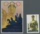 Thematik: Olympische Spiele / Olympic Games: 1936 - BERLIN: Seltene Colorkarte Bedarfsgebraucht Per - Andere & Zonder Classificatie