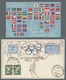 Thematik: Olympische Spiele / Olympic Games: 1936 - BERLIN: Fünf Meist Colorkarten In überwiegend Gu - Other & Unclassified