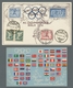 Delcampe - Thematik: Olympische Spiele / Olympic Games: 1936 - BERLIN: Elf Meist Colorkarten In überwiegend Gut - Otros & Sin Clasificación