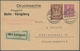 Flugpost Deutschland: 1923, Drei Flugpost-Privatganzsachenkarten Je Mit Wertstempel 25 Mark Holztaub - Luft- Und Zeppelinpost