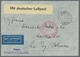 Flugpost Deutschland: 1936-1937, Zwei Interessante Firmen-Luftpostbriefe Gestempelt "LEVERKUSEN I.G. - Poste Aérienne & Zeppelin