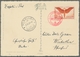 Zeppelinpost Europa: 1929, Schweizer Flugpostmarke 75 Cent. (Mi.Nr.190) Entwertet Mit Rotem Postsond - Sonstige - Europa