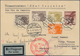 Zeppelinpost Europa: 1930, Südamerikafahrt, Österreichische Post, Karte Mit Dekorativer Flugpost-Fra - Sonstige - Europa