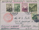 Zeppelinpost Europa: 1936, 1.Nordamerikafahrt, Österreichische Post, Brief Mit Bunter Flugpost-Frank - Otros - Europa