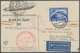 Zeppelinpost Deutschland: 1930 - SAF, Mit 2 RM SAF Frankierte Bordpostkarte Vom 20.5.1930 Mit Bestät - Airmail & Zeppelin