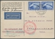 Zeppelinpost Deutschland: 1930 - SAF, Mit Waag. Paar 2 RM SAF Frankierte Karte Mit Auflieferung Frie - Poste Aérienne & Zeppelin