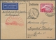 Zeppelinpost Deutschland: 1931 - Polarfahrt, Portorichtig Mit 1 RM Polarfahrt Frankierte Karte Mit A - Poste Aérienne & Zeppelin