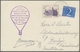Delcampe - Ballonpost: 1952-1955, 5 Sehr Guterhaltene Ansichtskarten Mit Unterschiedlichen Ballonmotiven Von 5 - Montgolfier