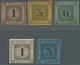Baden - Marken Und Briefe: 1851-1858, Ziffernausgabe, Fünf Verschiedene Neudrucke Teils Mit Gummieru - Autres & Non Classés