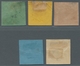 Baden - Marken Und Briefe: 1851-1858, Ziffernausgabe, Fünf Verschiedene Neudrucke Teils Mit Gummieru - Other & Unclassified