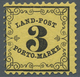 Baden - Landpostmarken: 1864, "3 Kr. Landpost Auf Papier Y", Postfrischer Wert In Tadelloser Erhaltu - Autres & Non Classés