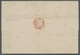 Bayern - Marken Und Briefe: 1856, 3 Kr Blau, 1 Kr Rosa Und 9 Kr Gelbgrün, Die 1 Kr Oben Angeschnitte - Other & Unclassified