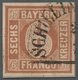 Bayern - Marken Und Briefe: 1849, 6 Kreuzer Dunkelbraunorange Aus Platte I Mit Sauberem Halbkreisste - Sonstige & Ohne Zuordnung