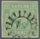Bayern - Marken Und Briefe: 1853, "9 Kr. Blaugrün In Type II", Farbfrischer Wert Mit Zentralem GMR " - Other & Unclassified