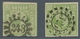 Bayern - Marken Und Briefe: 1851-62, "9 Kr. Mai- Bzw. Gelbgrün, Type I", Zwei Farbfrische Werte Mit - Sonstige & Ohne Zuordnung