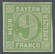 Bayern - Marken Und Briefe: 1851, 9 Kreuzer Maigrün In "Typ II" Mit Plattenfehler: "Länglicher Punkt - Other & Unclassified