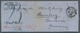 Bayern - Marken Und Briefe: 1867, Incoming Mail: "23" (Kr.), Blauer Taxstempel Von Aachen Auf Faltbr - Other & Unclassified