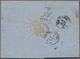 Bayern - Marken Und Briefe: 1868, Wappenausgabe 6 Kreuzer Ultramarin Zwei Werte Je Entwertet Mit "28 - Otros & Sin Clasificación