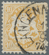 Bayern - Marken Und Briefe: 1873, "10 Kr. Dunkelgelb Mit Wasserzeichen X", Farbfrischer Wert Mit Kla - Autres & Non Classés