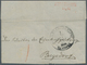 Bergedorf - Vorphilatelie: 1852, "BERGEDORFF 11 11" Seltener Roter Ankunfts-L2 Rs. Auf Faltbrief Mit - Precursores