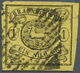 Braunschweig - Marken Und Briefe: 1861: 1 Sgr Auf Gelb Mit Allseits Vollständigem Bogenförmigem Durc - Braunschweig