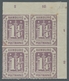 Hamburg - Marken Und Briefe: 1866 , 1 1/4 S Grauviolett, Ungebrauchter Eckrandviererblock Mit Reihen - Hamburg