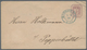 Hamburg - Ganzsachen: 1865, GA-Umschlag 1¼ Schilling Rötlichviolett Mit Blauem K2 ""HAMBURG ST.P. 1 - Hamburg