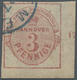 Hannover - Marken Und Briefe: 1859, Krone Im Oval 3 Pfennig, Rechte Untere Bogenecke Mit Randnummer - Hanover