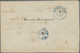 Hannover - Marken Und Briefe: 1863, 1 Groschen Karmin Als Gebührenmarke Auf Rückschein Aus Moringen - Hanovre