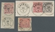 Hannover - Nachverwendete Stempel: GRUND, LAUENAU, VEGESACK, 1868-1871 (ca.), Drei Attraktive Briefs - Hanovre