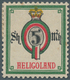 Helgoland - Marken Und Briefe: 1890, 5 Sh. / 5 Mk., Amtlicher Neudruck Der Reichspostverwaltung In U - Héligoland