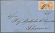 Lübeck - Marken Und Briefe: 1863, 1 Schilling, Orange, Mit WEITEM DURCHSTICH 10, Zwei Besonders Farb - Luebeck