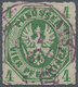 Preußen - Marken Und Briefe: 1861, 4 Pf Gelblichgrün Zentrisch Entwertet Mit Violettem K2 "BERLIN P. - Sonstige & Ohne Zuordnung