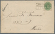 Schleswig-Holstein - Marken Und Briefe: 1864 1 1/4 S Grün U.1 1/4 Rotlila Je Als EF Auf 2 Briefen, E - Autres & Non Classés