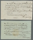 Schleswig-Holstein - Ortsstempel: HUSUM 1793-1900 (ca.), Zusammenstellung Von Ca. 40 Belegen In Meis - Other & Unclassified