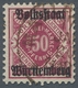 Württemberg - Marken Und Briefe: 1919, "50 Pfg. Volksstaat Karmin", Weit überdurchschnittlich Gezähn - Autres & Non Classés