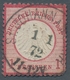 Deutsches Reich - Brustschild: 1872, "1 Gr. Kleiner Schild", Farbfrischer Wert Mit Zentralem Ersttag - Unused Stamps