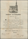 Deutsches Reich - Brustschild: 1872: 1 Gr Karmin, Kleiner Schild, Auf Gedrucktem Taufpatenzierbrief - Ongebruikt