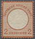 Deutsches Reich - Brustschild: 1872, Großer Schild 2 Groschen PROBEDRUCK In ROTBRAUN Statt Blau, Fot - Ungebraucht