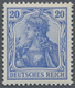 Deutsches Reich - Germania: 1902, 20 Pfg. Lilaultramarin, Farbfrisches Und Sehr Gut Gezähntes Exempl - Otros & Sin Clasificación