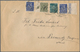 Deutsches Reich - Inflation: 1922, 2x 120 M In MiF Mit 160 M Wz. Waffeln + 8 M Posthörnchen Entwerte - Briefe U. Dokumente