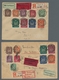 Deutsches Reich - Inflation: 1922, "Holztaube I", Drei Komplette Sätze Auf Drei Flug-Eil-R-Briefen I - Cartas & Documentos