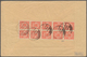 Deutsches Reich - Inflation: 1923, Brief Mit Vs. 10er-Block 10 Mio. Mark (Durchstich) Und 4er-Streif - Briefe U. Dokumente