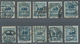 Deutsches Reich - Inflation: 1923, Korbdeckel 50 Millionen Gezähnt, Parite Von Zehn Rundgestempelten - Covers & Documents