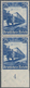 Deutsches Reich - 3. Reich: 1935, 25 Pfg. Eisenbahn, Senkrechtes Unterrandpaar, Dort UNGEZÄHNT In Ta - Autres & Non Classés