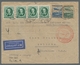 Deutsches Reich - 3. Reich: 1936, "O. Von Guericke", Vier Werte Mit Mi. 606-607 Auf Zeppelinbrief (S - Other & Unclassified